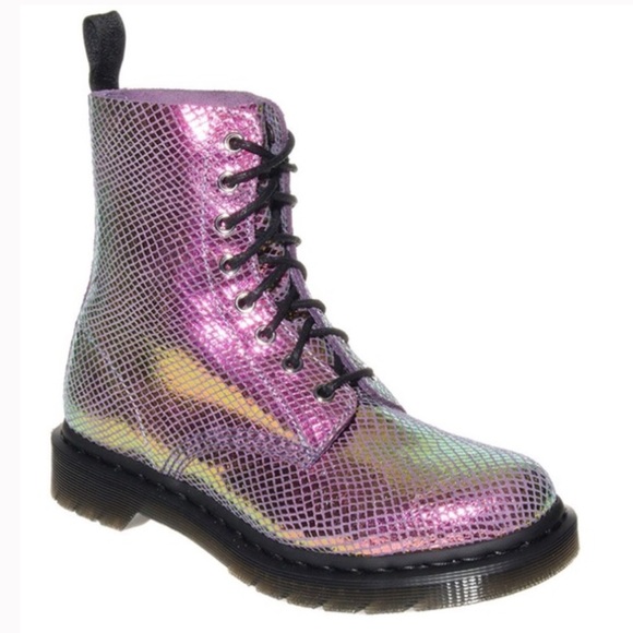 snake print doc martens